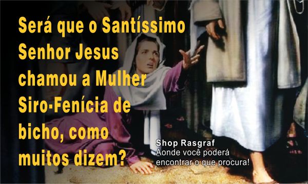 Será que o Santíssimo Senhor Jesus chamou a Mulher Siro-Fenícia de bicho, como muitos dizem?